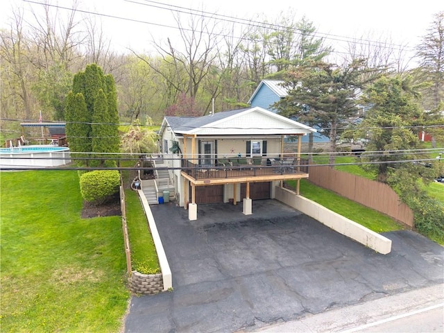 5545 E Lake Rd, Conesus, NY 14435 - view of front of property featuring a garage and driveway