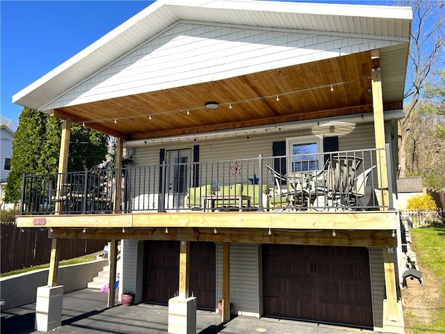 5545 E Lake Rd, Conesus, NY 14435 - back of property with a garage