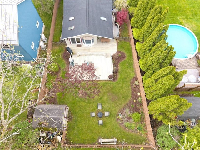 5545 E Lake Rd, Conesus, NY 14435 - view from above of property with a pool