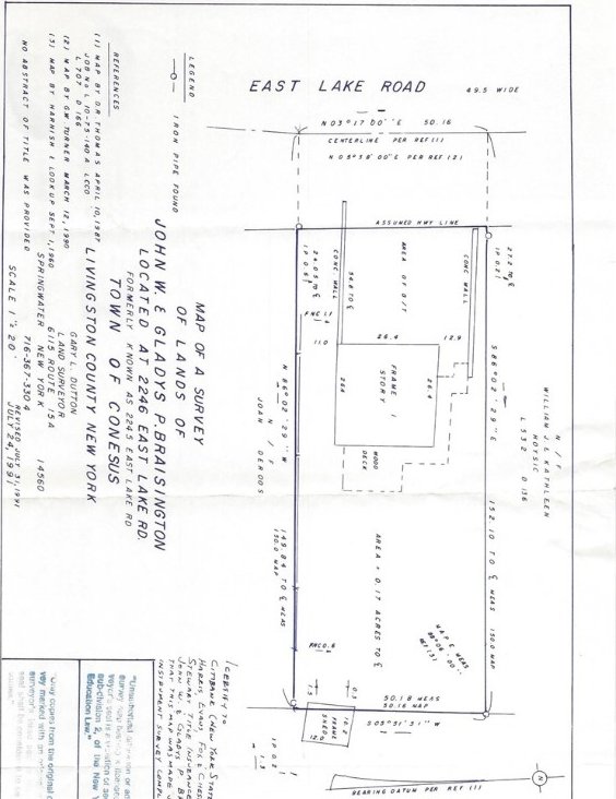5545 E Lake Rd, Conesus, NY 14435 - survey map / technical document