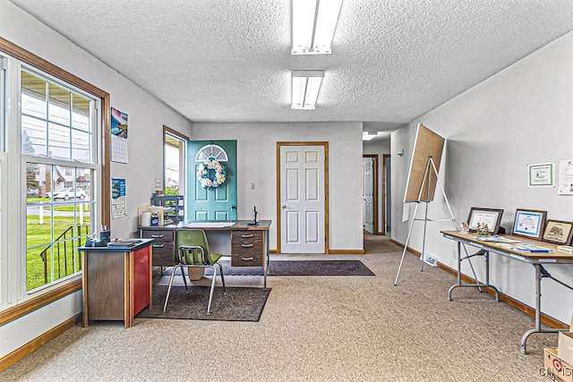 2194 State Route 5, Schuyler, NY 13502 - carpeted office with a textured ceiling, healthy amount of natural light, and baseboards