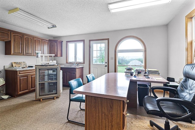 2194 State Route 5, Schuyler, NY 13502 - office space with a textured ceiling and light carpet
