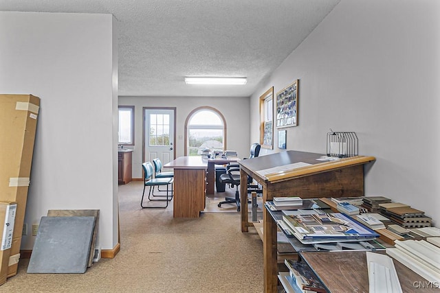 2194 State Route 5, Schuyler, NY 13502 - office area with light carpet and a textured ceiling