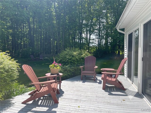 624 Deerfield Dr, Oneida-Inside, NY 13421 - view of wooden terrace
