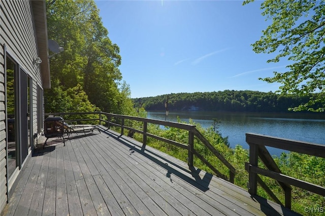 Hanson Bridge Road, Theresa, NY 13691 - wooden terrace featuring a water view and a view of trees