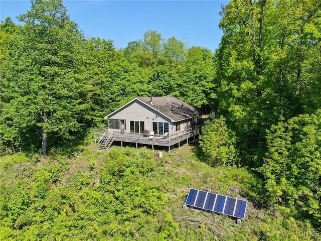 Hanson Bridge Road, Theresa, NY 13691 - aerial view of property and surrounding area featuring a heavily wooded area