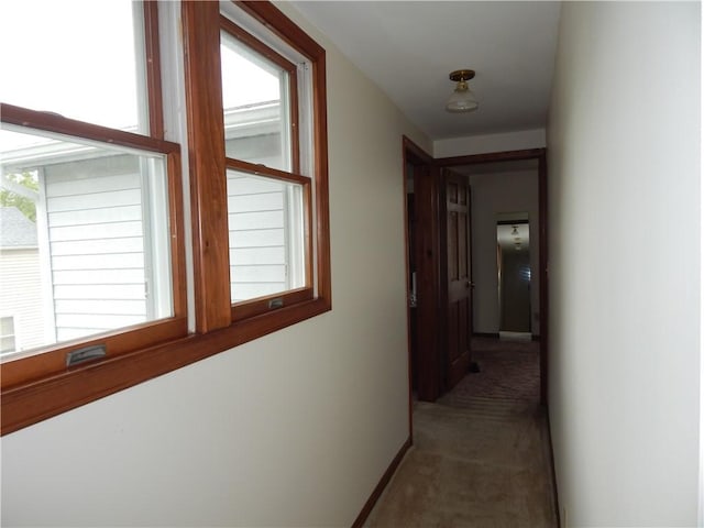 6731 Lake Salubria Dr, Bath, NY 14810 - corridor featuring carpet floors and baseboards