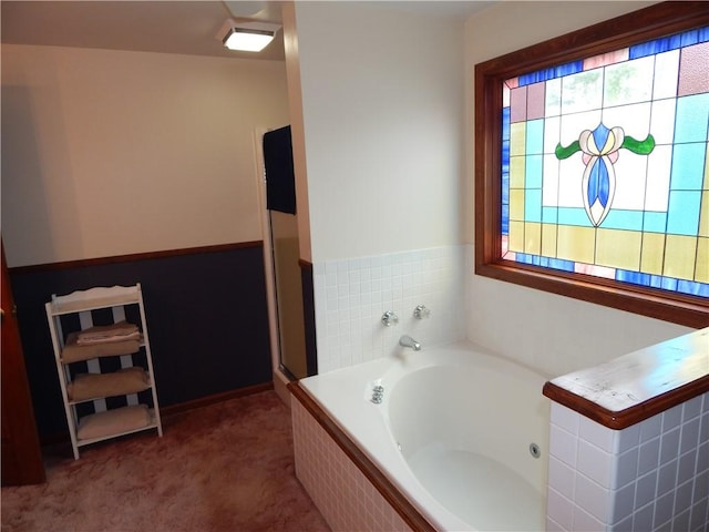 6731 Lake Salubria Dr, Bath, NY 14810 - bathroom featuring a garden tub