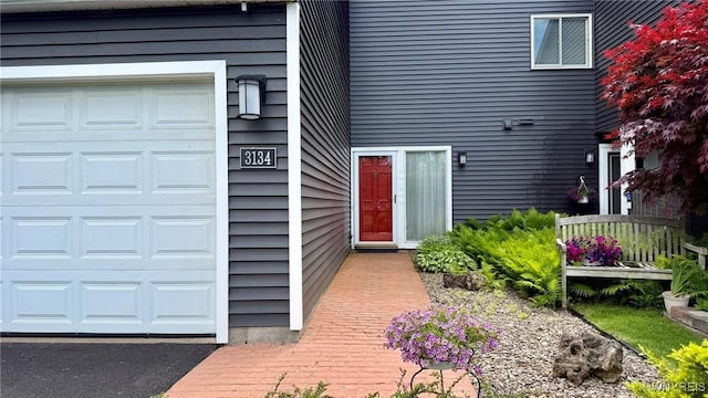 3134 E River Rd, Grand Island, NY 14072 - entrance to property featuring a garage