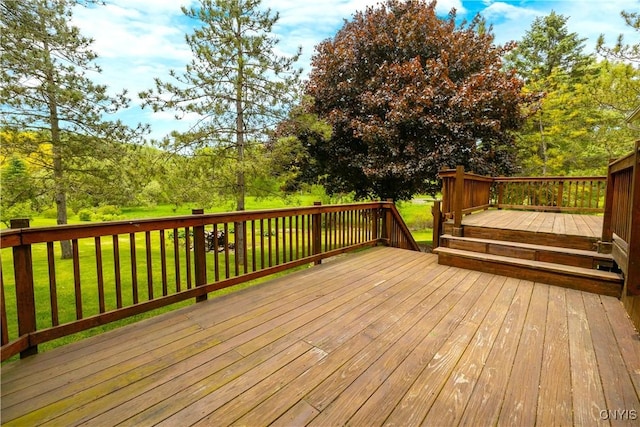 147 Crooked Lake Rd, Tully, NY 13159 - deck featuring a lawn