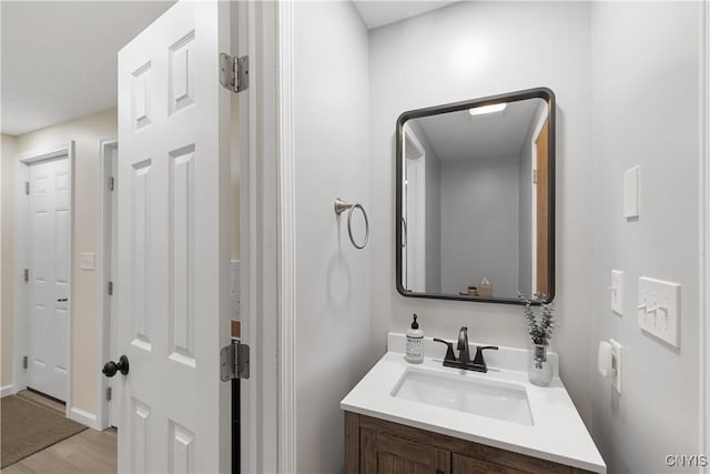 147 Crooked Lake Rd, Tully, NY 13159 - bathroom featuring vanity and wood finished floors