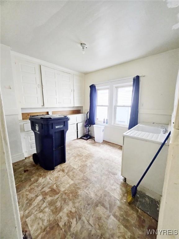 157 Victoria Ave, Buffalo, NY 14214 - kitchen featuring white cabinetry