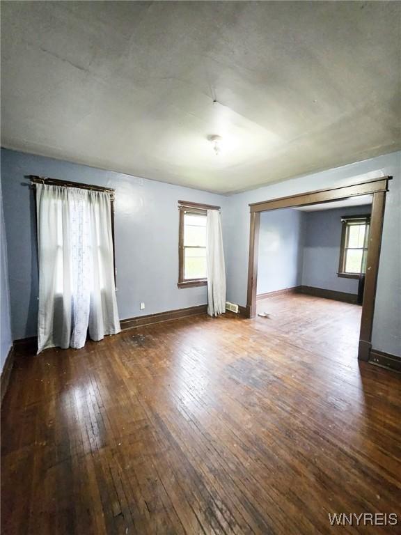 157 Victoria Ave, Buffalo, NY 14214 - empty room with hardwood / wood-style flooring and baseboards