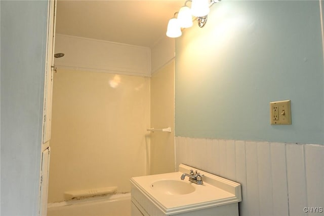 801 Ballantyne Rd, Syracuse, NY 13207 - full bath with vanity and a tub to relax in