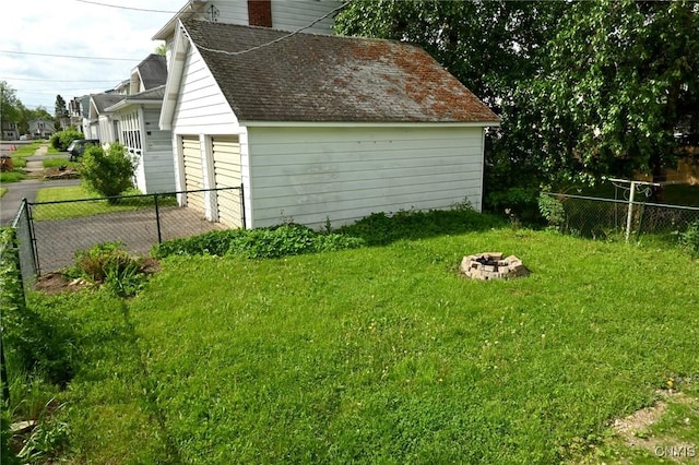 801 Ballantyne Rd, Syracuse, NY 13207 - view of outbuilding featuring an outdoor fire pit
