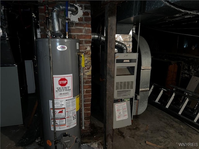 2032 Fillmore Ave, Buffalo, NY 14214 - utility room with gas water heater