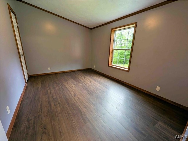 3377 Beeman Hollow Rd, Erwin, NY 14801 - empty room with crown molding, wood finished floors, and baseboards