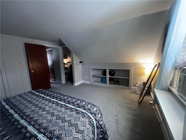 305 S Hoffman St, Elmira-City, NY 14904 - carpeted bedroom featuring vaulted ceiling and baseboards