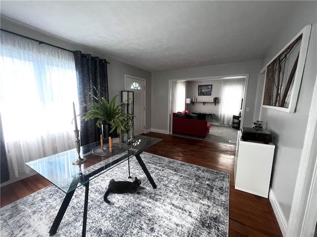305 S Hoffman St, Elmira-City, NY 14904 - office area with wood finished floors and baseboards