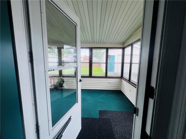 305 S Hoffman St, Elmira-City, NY 14904 - unfurnished sunroom with carpet floors and healthy amount of natural light