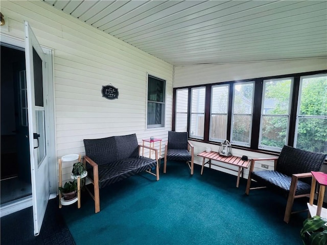 305 S Hoffman St, Elmira-City, NY 14904 - sunroom / solarium featuring lofted ceiling