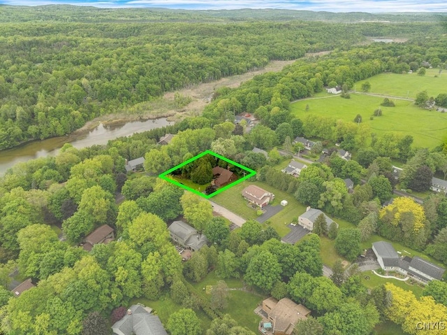 4962 Tall Oaks Dr, Manlius, NY 13066 - view of property location featuring a forest and property parcel outlined