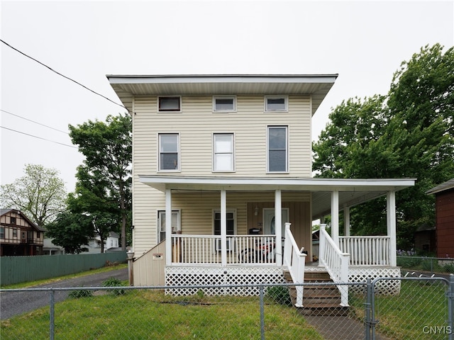 416 Gotham St, Watertown-City, NY 13601 - view of front of property with covered porch