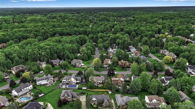 8395 Black Walnut Dr, Clarence, NY 14051 - aerial overview of property's location featuring a forest and nearby suburban area