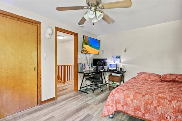 79 Windermere Blvd, Amherst, NY 14226 - bedroom featuring wood finished floors, an office area, and ceiling fan