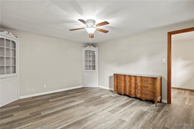 79 Windermere Blvd, Amherst, NY 14226 - empty room featuring wood finished floors, ceiling fan, and baseboards