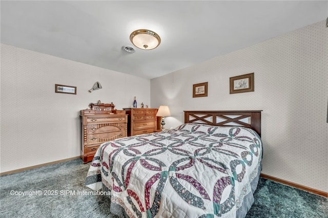 393 Bauman Rd, Amherst, NY 14221 - bedroom with carpet, baseboards, and wallpapered walls