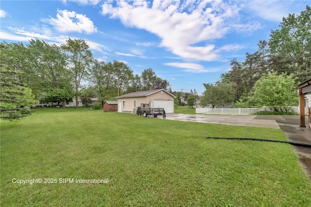 393 Bauman Rd, Amherst, NY 14221 - view of yard with an outbuilding and a detached garage