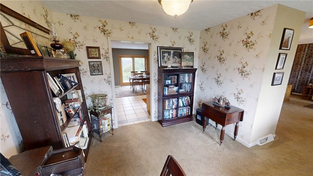 7404 Bonney Hill Rd, Hamilton, NY 13346 - interior space featuring wallpapered walls and baseboards