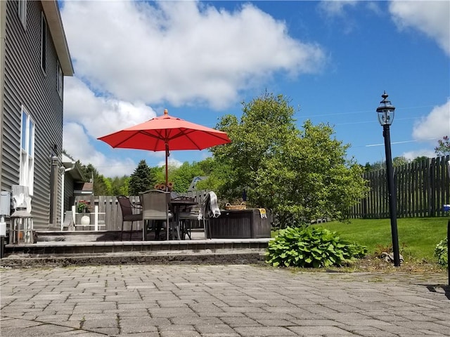 7404 Bonney Hill Rd, Hamilton, NY 13346 - view of patio / terrace with outdoor dining space