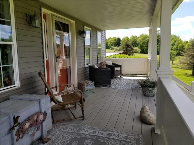 7404 Bonney Hill Rd, Hamilton, NY 13346 - view of wooden porch