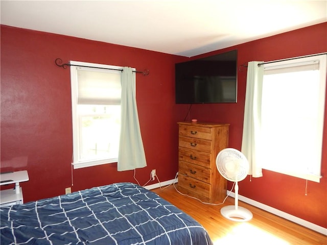 908 W 2nd St, Elmira, NY 14905 - bedroom with wood finished floors and baseboards