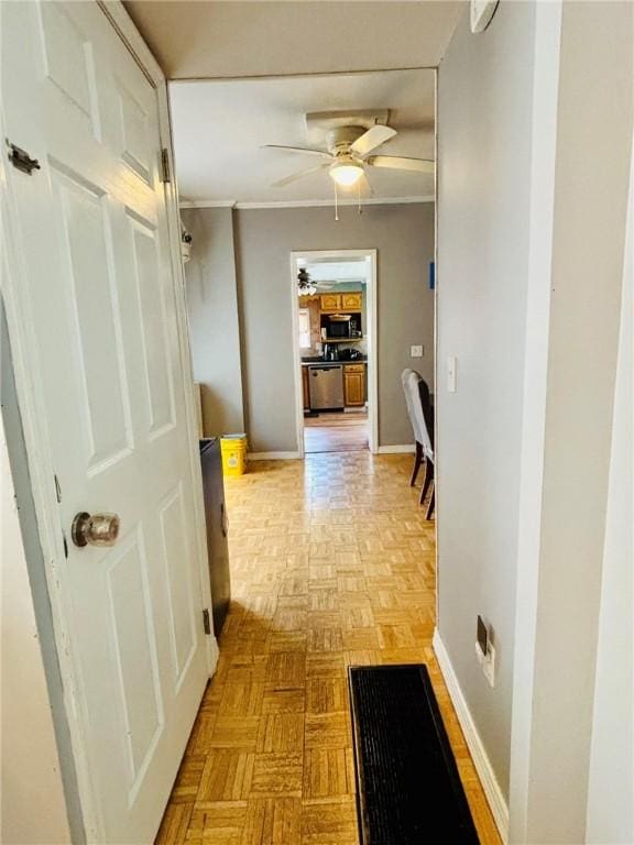 145 Decatur St, Corning-City, NY 14830 - hallway with baseboards