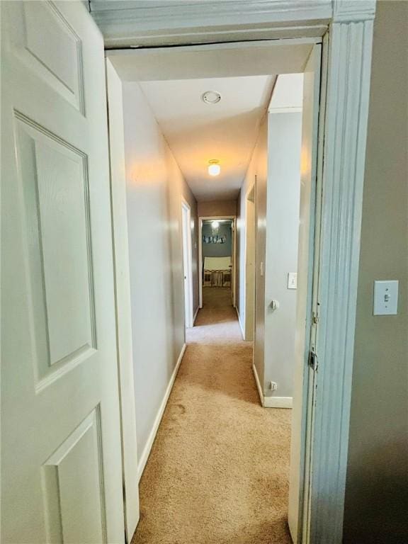 145 Decatur St, Corning-City, NY 14830 - hallway with light carpet and baseboards
