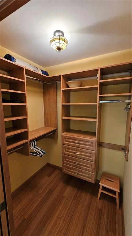 746 Gospel Hill Rd, Guilford, NY 13780 - spacious closet featuring dark wood finished floors and built in desk