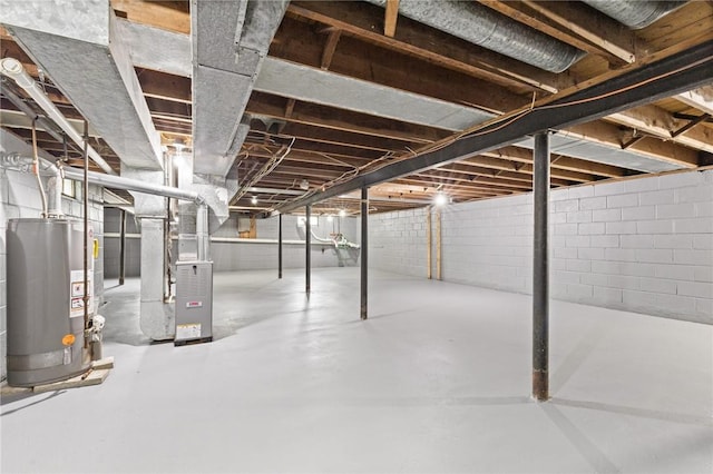 2200 W Henrietta Rd, Brighton, NY 14623 - unfinished basement with water heater and heating unit