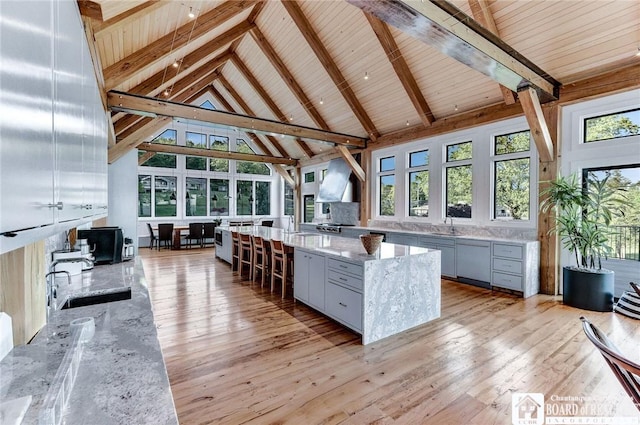 6007 Tinkertown Dr, Chautauqua, NY 14728 - sunroom with a sink and healthy amount of natural light