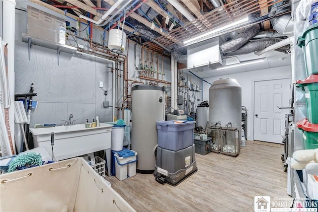 6007 Tinkertown Dr, Chautauqua, NY 14728 - utility room featuring water heater