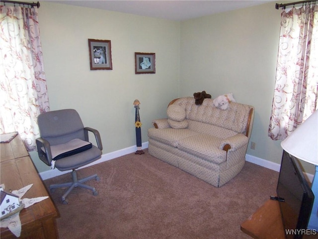 8330 Greiner Rd, Clarence, NY 14221 - carpeted home office with baseboards