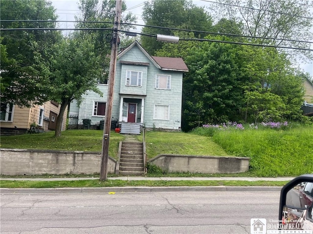741 E 2nd St, Jamestown, NY 14701 - view of front of house featuring a front yard