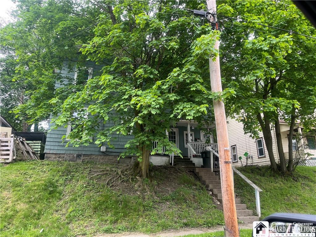 249 Crescent, Jamestown, NY 14701 - view of front facade featuring a porch and stairway