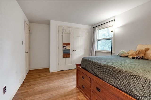 7066 E Ln, Boston, NY 14057 - bedroom featuring light wood-type flooring and a closet
