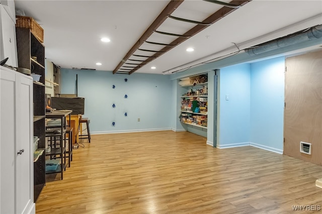 7066 E Ln, Boston, NY 14057 - living room featuring light wood-style flooring and recessed lighting