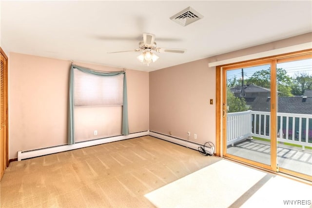 291 Everett Pl, Tonawanda-Town, NY 14150 - carpeted empty room featuring a ceiling fan and baseboards
