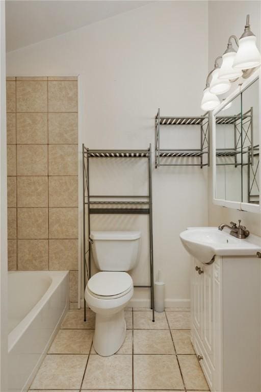 676 County Road 64, Big Flats, NY 14903 - full bath featuring vanity, tile patterned floors, and shower / bathtub combination