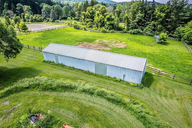 676 County Road 64, Big Flats, NY 14903 - view of yard with an outbuilding and a view of countryside